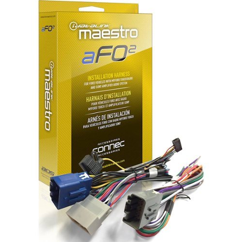 Maestro - aFO2 Plug and Play Amplifier Harness for Select Ford Vehicles - Black