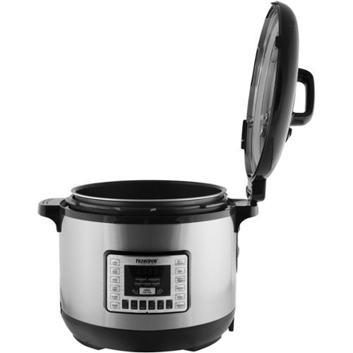 NuWave - Nutri-Pot 13qt Digital Pressure Cooker - Stainless steel-Angle_Standard 