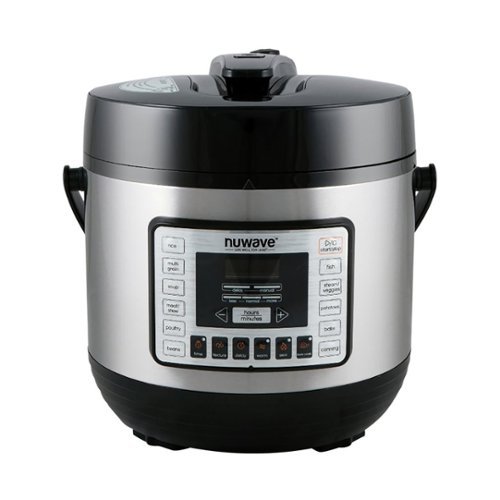 NuWave - Nutri-Pot 6qt Digital Pressure Cooker - Black/stainless