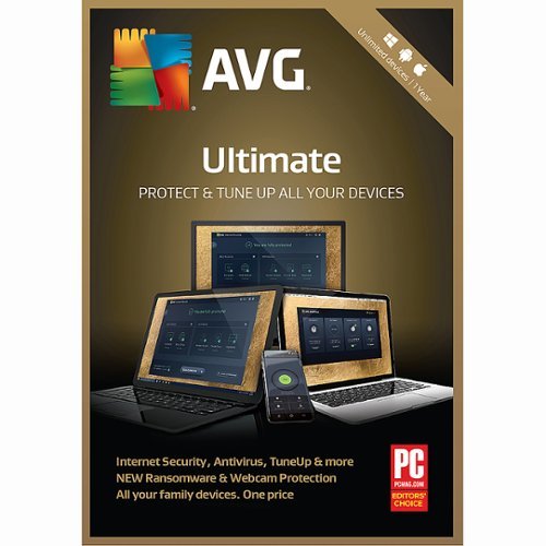  AVG Ultimate (Unlimited Devices) (1-Year Subscription) - Android, Mac OS, Windows