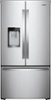 Whirlpool - 24 cu. ft. French Door Refrigerator with Auto-Humidity Crispers - Stainless Steel-Front_Standard 