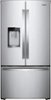 Whirlpool - 24 cu. ft. French Door Refrigerator with Auto-Humidity Crispers - Stainless steel-Front_Standard