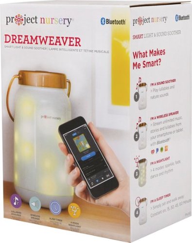 Project Nursery Dreamweaver Smart Light & Sound Soother - White HOW TO BUY