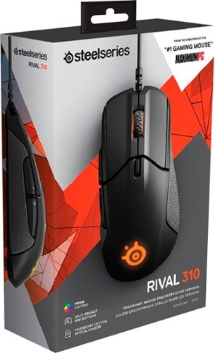SteelSeries Rival 310 Wired Optical Gaming Mouse with RGB Lighting - Black SHOP ONLINE