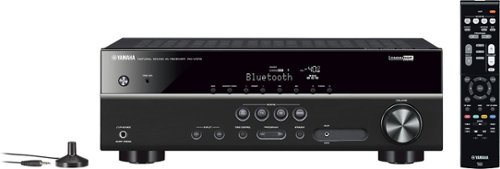  Yamaha - 650W 5.1-Ch. 4K Ultra HD and 3D Pass-Through A/V Home Theater Receiver - Black