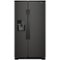 Whirlpool - 21.4 Cu. Ft. Side-by-Side Refrigerator - Black-Front_Standard 