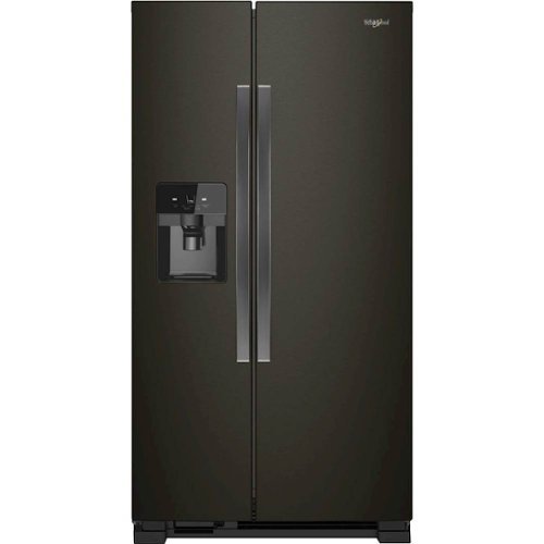 Whirlpool - 21.4 Cu. Ft. Side-by-Side Refrigerator - Black Stainless Steel