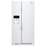 Whirlpool - 21.4 Cu. Ft. Side-by-Side Refrigerator - White - Front_Standard
