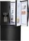 LG - 27.7 Cu. Ft. French Door-in-Door Smart Wi-Fi Enabled Refrigerator - Matte Black Stainless Steel-Front_Standard
