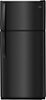 Frigidaire - 18 Cu. Ft. Top-Freezer Refrigerator - Black-Front_Standard