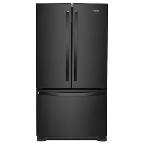 

Whirlpool - 20 cu. ft. French Door Refrigerator with Counter Depth Design - Black