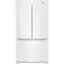 Front. Whirlpool - 20 cu. ft. French Door Refrigerator with Counter Depth Design - White.