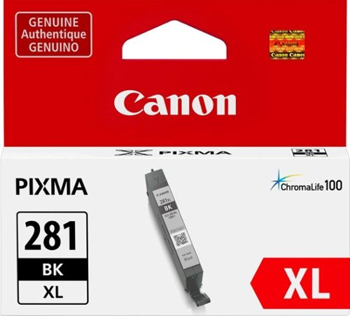 Canon - CLI-281 XL High-Yield - Black Ink Cartridge - Black
