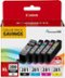 Canon - PGI-280 XL / CLI-281 5-Pack High-Yield - Pigment Black, Standard Capacity Ink Cartridges - Black, Cyan, Magenta, Yellow-Front_Standard 
