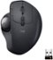 Logitech - MX ERGO Plus Wireless Trackball Mouse with Ergonomic design - Graphite-Front_Standard 