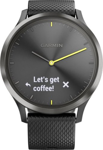  Garmin - vívomove HR Sport Hybrid Smartwatch - Black