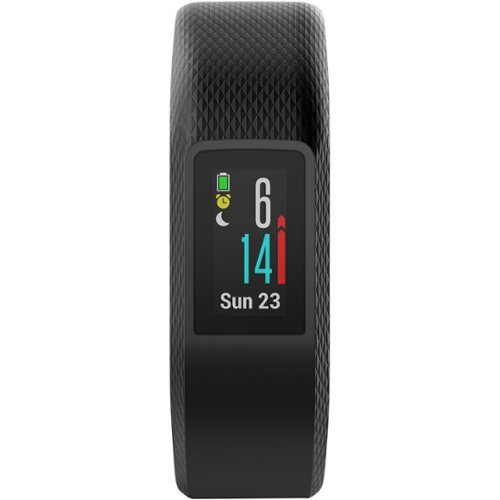 Garmin - vívosport Activity Tracker + Heart Rate (Small/Medium) - Slate-Front_Standard 