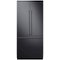 Door Panels and Accessory Kit for Samsung 36" Fingerprint Resistant Built-In Chef Collection Refrigerators - Matte Black Stainless Steel-Front_Standard