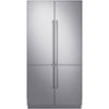 Door Panels and Accessory Kit for Samsung 42" Built-In Chef Collection Refrigerators - Brushed Stainless Steel-Front_Standard