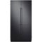 Door Panels and Accessory Kit for Samsung 42" Fingerprint Resistant Built-In Chef Collection Refrigerators - Matte Black Stainless Steel-Front_Standard