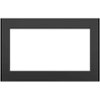 GE - 27" Built-In Microwave Trim Kit - Black-Front_Standard