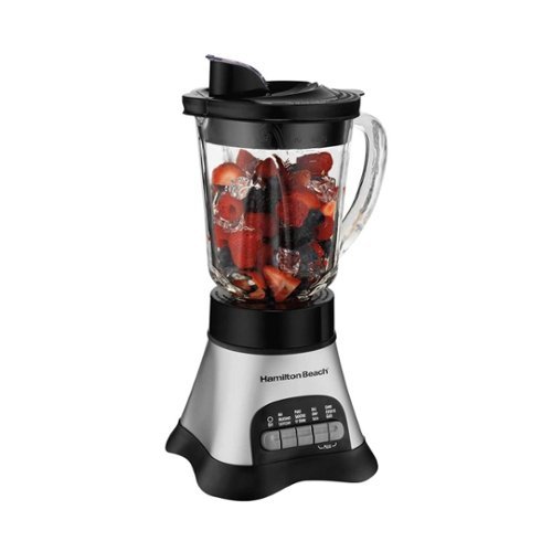 Hamilton Beach - Wave Crusher 40-Oz. Blender - Black/silver/transparent-Front_Standard 