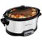 Hamilton Beach - Stay or Go 7-Quart Slow Cooker - black/silver-Front_Standard