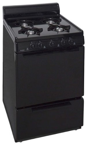 Premier - 24" Freestanding Gas Range - Black-Front_Standard 