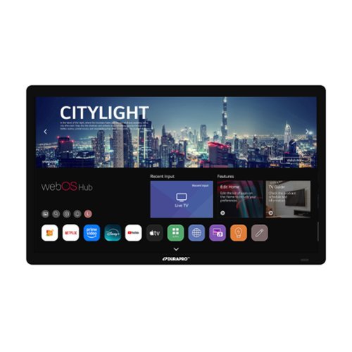 DuraPro - 75" Class Partial Sun Smart Series LED 4K UHD webOS Impact-Resistant Waterproof Smart Outdoor TV with Mount (2025)