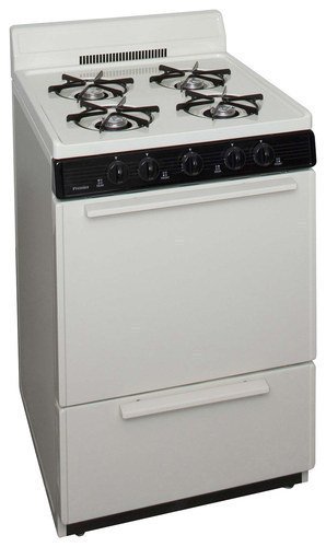 Premier - 24" Freestanding Gas Range - Biscuit