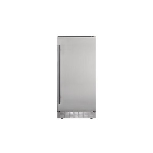Silhouette - Professional 15" 32-Lb. Built-In Icemaker - Silver-Front_Standard 