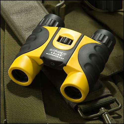  Barska - Colorado 12 x 25 Waterproof Binoculars - Yellow/Black