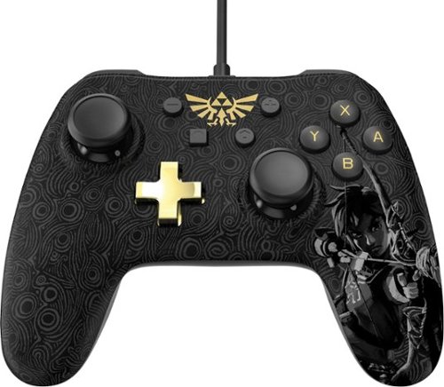  PowerA Plus - Zelda: Breath of the Wild Edition Controller for Nintendo Switch - Gold/black