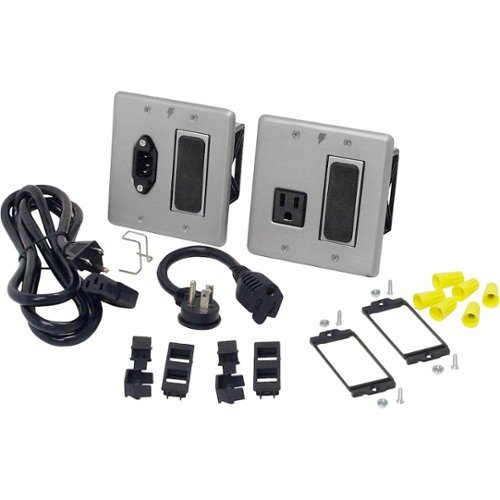 Panamax - Max In-Wall Power & Signal Bay 15A Extension System Kit - Silver