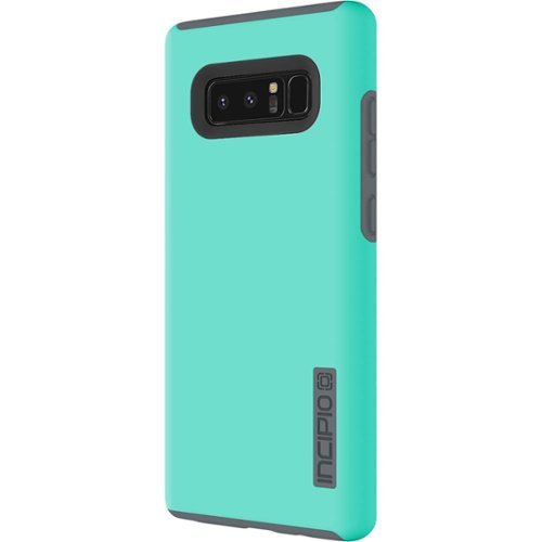 Incipio - DualPro® Case for Samsung Galaxy Note8 - Turquoise/Charcoal-Front_Standard 