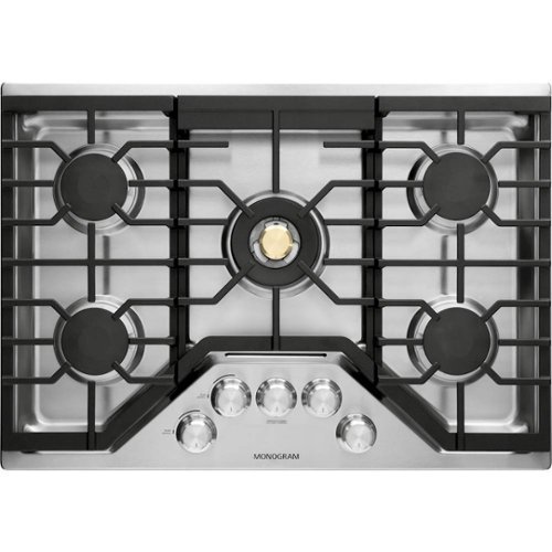Monogram - 30" Built-In Gas Cooktop with 5 burners - Stainless steel