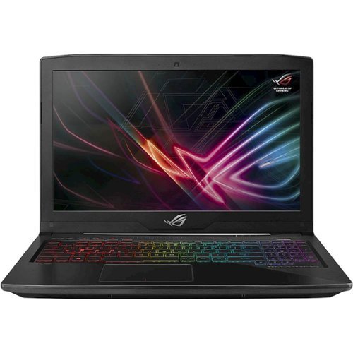 ASUS - ROG Strix 15.6" Laptop - Intel Core i7 - 16GB Memory - NVIDIA GeForce GTX 1050 - 1TB+8GB Hybrid Hard Drive - ROG Metallic Black-Front_Standard 