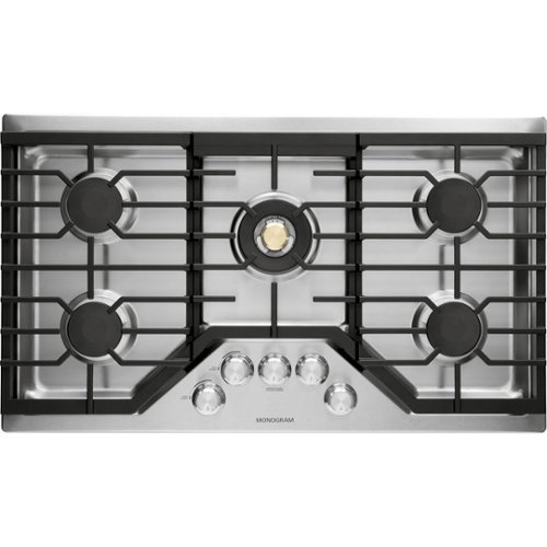  Monogram - 36&quot; Built-In Gas Cooktop with 5 burners - Stainless Steel