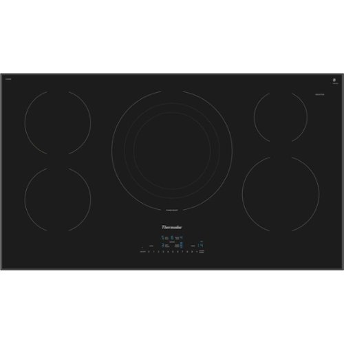 Thermador - Masterpiece Series 36" Built-In Electric Induction Cooktop with 5 elements, Frameless - Black