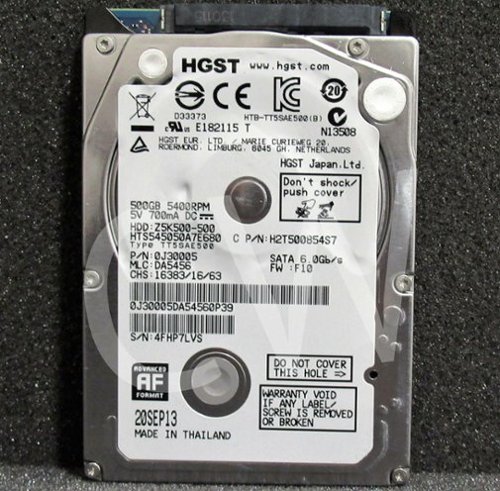 Hitachi - HTS545050A7E680 0J30005 500GB 5400RPM 6Gbps 2.5"SATA LaptopHDD HardDrive-Front_Standard 