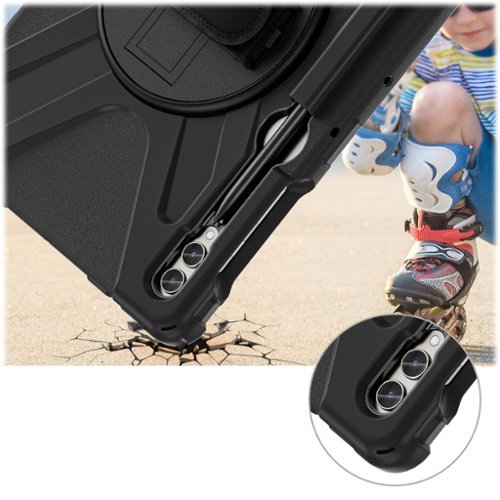 SaharaCase DEFENSE-X Series Case for Samsung Galaxy Tab S10+, Tab S9+, Tab S9 FE+, and Tab S8+ - Black BUY IN EUROPE