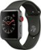 Apple Watch Series 3 (GPS + Cellular) 42mm Space Gray Aluminum Case with Gray Sport Band - Space Gray - (2017)-Angle_Standard