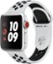 Apple Watch Nike+ Series 3 (GPS + Cellular) 38mm Silver Aluminum Case with Pure Platinum/Black Nike Sport Band - Silver Aluminum - (2015)-Angle_Standard