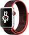 Apple Watch Nike+ Series 3 (GPS + Cellular), 38mm Silver Aluminum Case with Bright Crimson/Black Nike Sport Loop - Silver Aluminum - (2015)-Angle_Standard