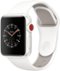 Apple Watch Edition (GPS + Cellular) 38mm White Ceramic Case with Soft White/Pebble Sport Band - White Ceramic - (2019)-Angle_Standard