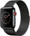 Apple Watch Series 3 (GPS + Cellular), 42mm Space Black Stainless Steel Case with Space Black Milanese Loop - Space Black Stainless Steel (AT&T) - (2017)-Angle_Standard