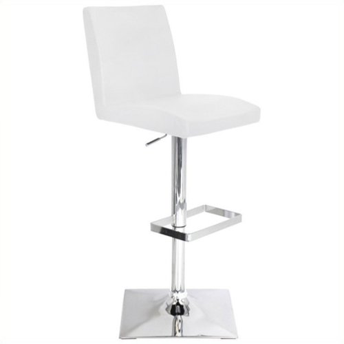 LumiSource - Captain Bar Stool - White-Front_Standard 
