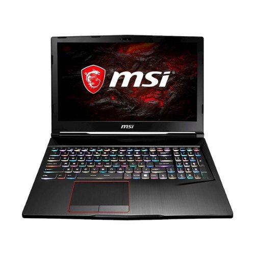 MSI - GE63VR Raider 15.6" Laptop - Intel Core i7 - 16GB Memory - NVIDIA GeForce GTX 1070 - 1TB HDD + 128GB SSD - Aluminum Black-Front_Standard 