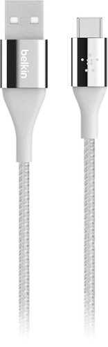 Belkin - MIXIT 4' USB Type C-to-USB Type A Charge-and-Sync Cable - Silver-Front_Standard 