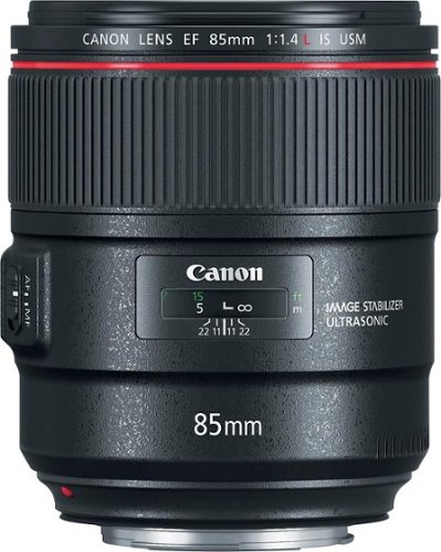Canon EF85mm F1.4L IS USM Telephoto Lens for EOS DSLR Cameras - Black WORLDWIDE DELIVERY